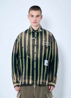 Burberry Vintage-Like Striped Shirt Brown bur0158003