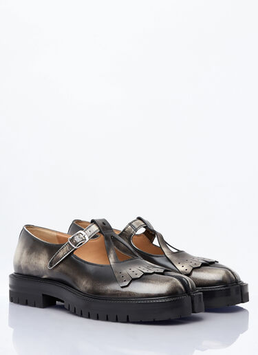 Maison Margiela Tabi Country Mary Jane Shoes Black mla0257008