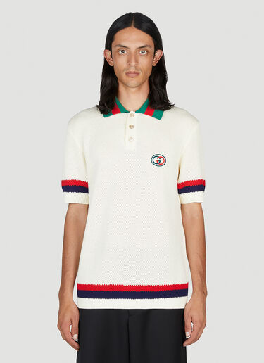 Gucci Web Polo Shirt Ivory guc0153033