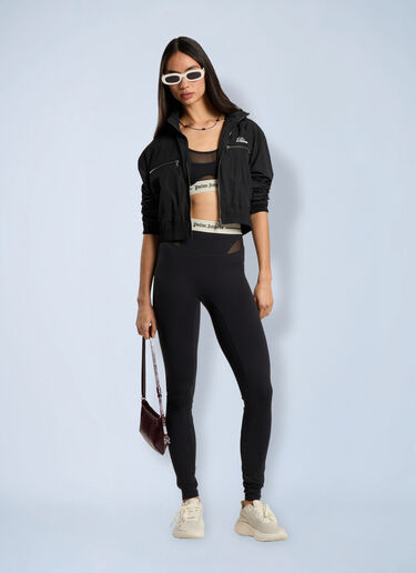 LN-CC® - Palm Angels: Logo Mix Layer Active Top - Black Palm Angels Logo Mix Layer Active Top Black pma0266230
