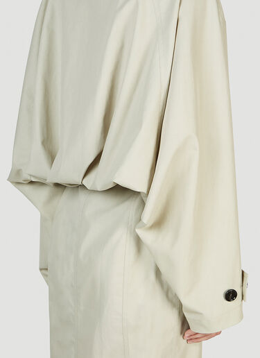 Gathered Trench Coat Bottega Veneta Gathered Trench Coat Beige bov0251093