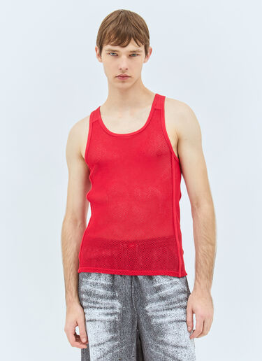 SAVAGE X DIESEL String-And-Lace-Sleep-Tank Top Red dsf0158007