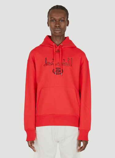 Pressure Embroidered Arabic Hooded Sweatshirt Red prs0148030