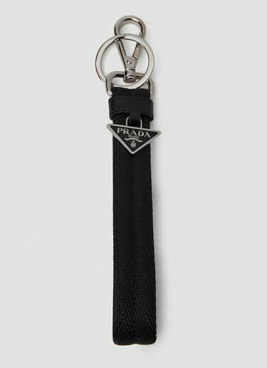 Prada Nylon Tape Keychain Black pra0152094