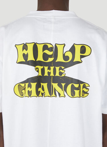 Space Available x Alex Olson Radical Change Upcycled T-Shirt White spa0346013
