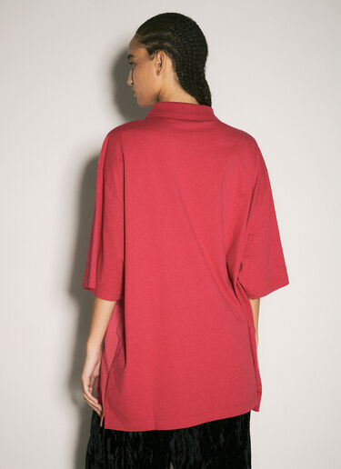 Martine Rose Oversized Panel Polo Shirt Red mtr0358011