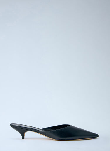 The Row Liisa Kitten Heels Black row0264072