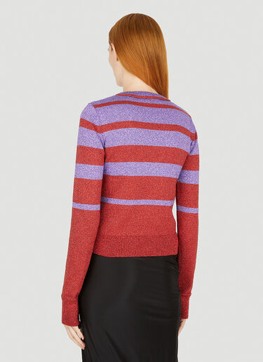 Rabanne Metallic Striped Sweater Red pac0251004