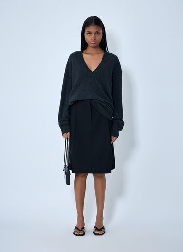 TOTEME Tailored Pleated Skirt Black tot0263028