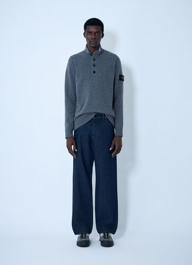 Logo Patch Sweater Stone Island Logo Patch Sweater Grey sto0162036