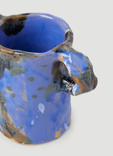 Paint Splatter Vase Niko June Paint Splatter Vase Blue nkj0347005
