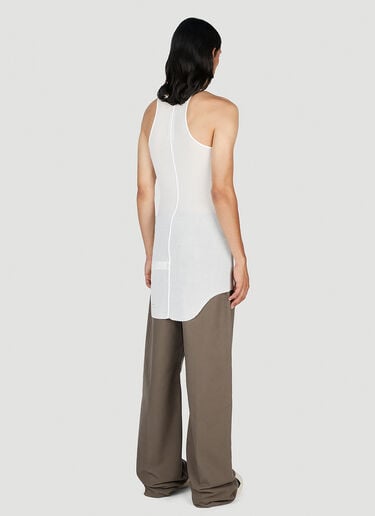 Rick Owens Basic Rib Tank Top White ric0153014