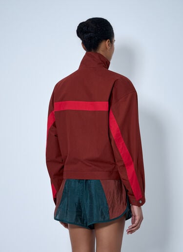 LN-CC® - Saint Laurent: High-Neck Zip Jacket - Brown Saint Laurent High-Neck Zip Jacket Brown sla0263008