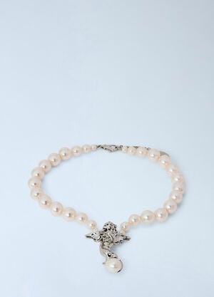 Vivienne Westwood Putti Large Pearl Necklace Silver vvw0366041