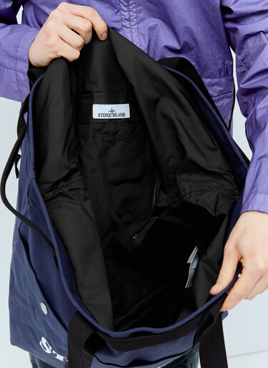 Stone Island 마리나 캔버스 토트백 네이비 sto0156121