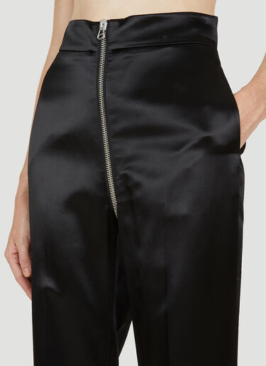 Gucci Zip Through Satin Suit Pants Black guc0250046