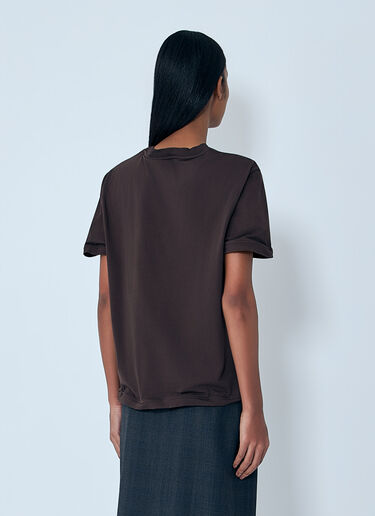 Prada Cotton Jersey T-shirt Brown pra0263003