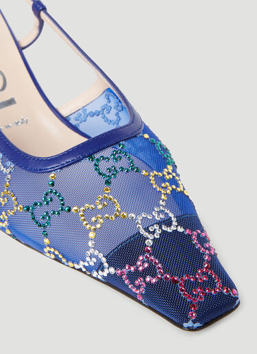 Gucci GG Slingback Pumps Blue guc0253108