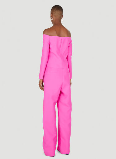 Valentino Crepe Couture Jumpsuit Pink val0250001