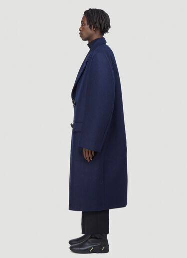 Raf Simons Oversized Double-Breasted Coat Blue raf0142020