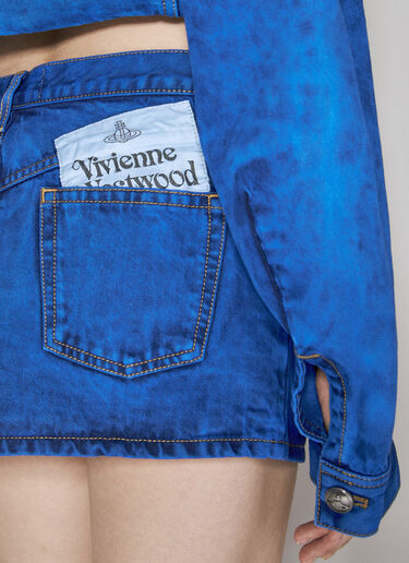 Vivienne Westwood Foam Mini Skirt Blue vvw0255041