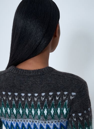 Fair Isle Knit Sweater Acne Studios Fair Isle Knit Sweater Grey acn0262010