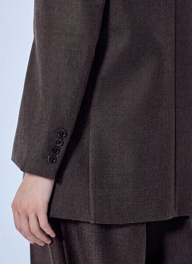 LN-CC® - Max Mara: Double-Breasted Wool Blazer - Brown Max Mara Double-Breasted Wool Blazer Brown max0266206