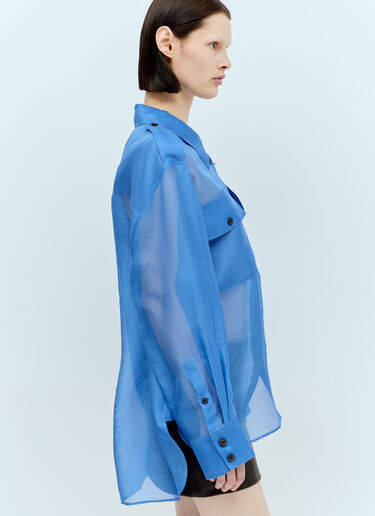 미사 셔츠 Khaite 미사 셔츠 블루 kha0255007