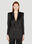 Saint Laurent Double Breasted Silk Blazer Black sla0252010