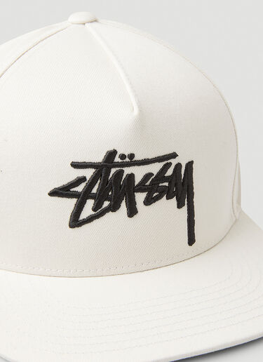 Stüssy 빅 스톡 포인트 캡 화이트 sts0152025