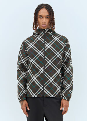 Burberry Reversible Check Jacket Grey bur0157009