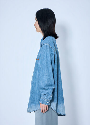 Miu Miu Chambray Shirt Light Blue miu0365011