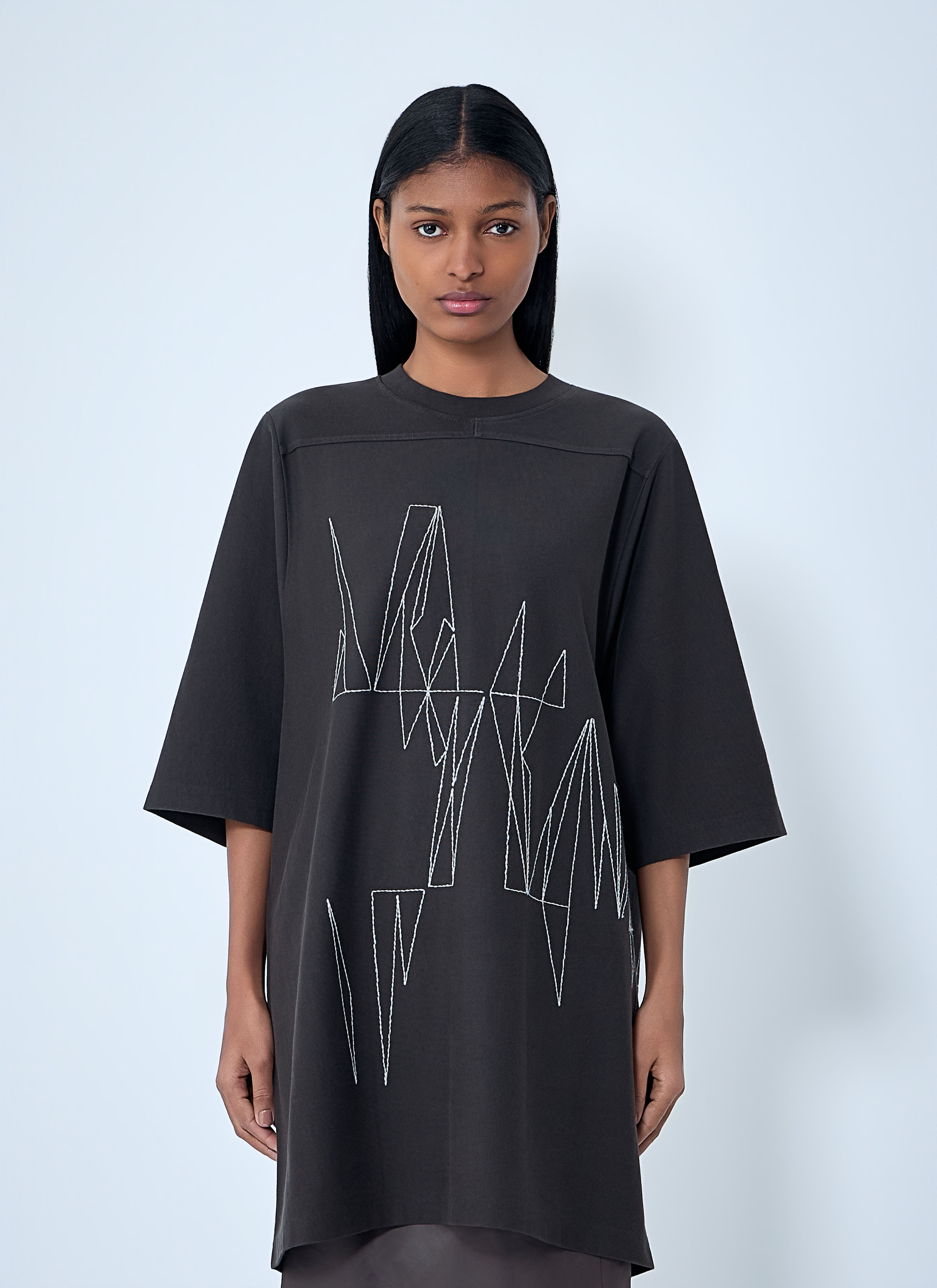 Moncler x Rick Owens 女士Jumbo T-Shirt 在Grey | LN-CC®