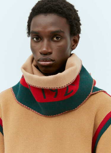 Gucci ウェブ ジャカードウール スカーフ グリーン guc0155105