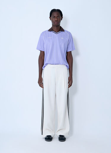 adidas by Wales Bonner Logo Motif Polo Shirt Purple awb0163008