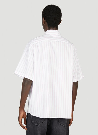 Acne Studios 스트라이프 반소매 셔츠 화이트 acn0153062