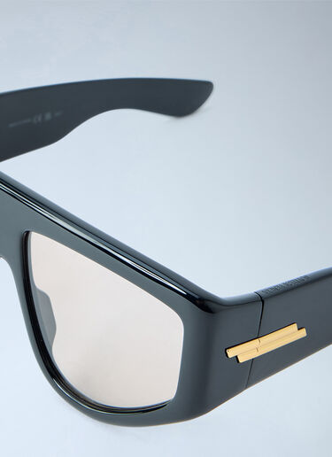 LN-CC® - Bottega Veneta: Classic Geometric Frame Sunglasses - Black Bottega Veneta Classic Geometric Frame Sunglasses Black bov0265011