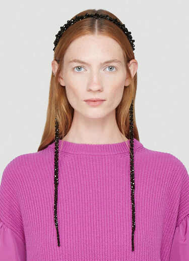 Simone Rocha Drip Headband Black sra0242014