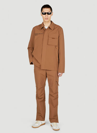 Helmut Lang Utility Logo Jacket Brown hlm0151003