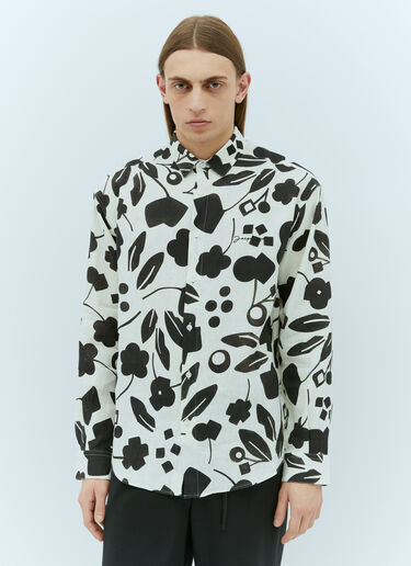 Jacquemus 라 슈미즈 시몬 리넨 셔츠 화이트 jac0156006