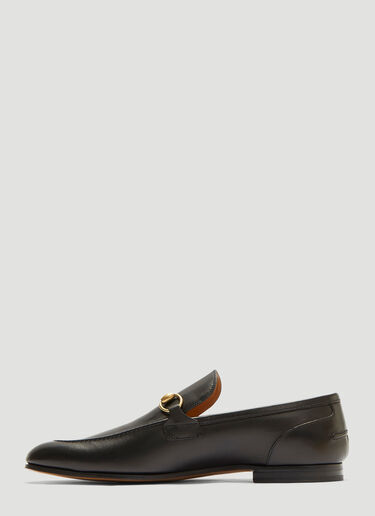 Gucci Jordaan Leather Loafers Black guc0132039