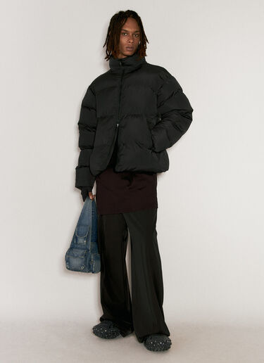 Balenciaga Draped Panel Puffer Jacket Black bal0154023
