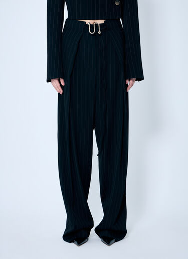 Sportmax Bernard Pinstripe Pants Black spx0259006