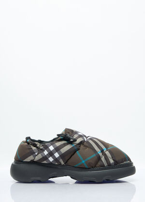 Junya Watanabe x Oakley Check Nylon-Blend Pillow Mule Black jwo0156001
