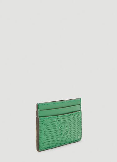 Gucci Perforated-Leather Card Holder Green guc0141023