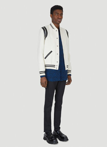 Saint Laurent Teddy Jacket White sla0147003