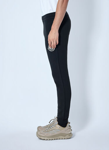 LN-CC® - Moncler: Logo Patch Joggers - Black Moncler Logo Patch Joggers Black mon0165024