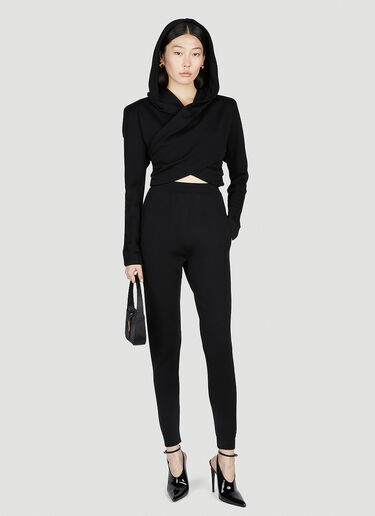 テーパードトラックパンツ Saint Laurent テーパードトラックパンツ ブラック sla0252005