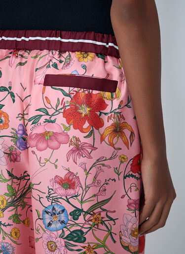 Gucci Printed Silk Pants Pink guc0261116