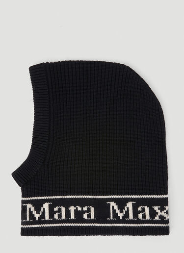 Max Mara Gong Wool Balaclava Black max0254084